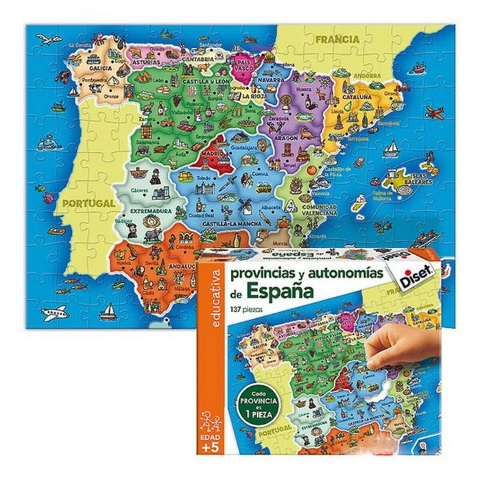Diset Puzzle Provinces d'Espagne 68942
