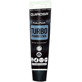 QUIADSA Adhésif Turbo Blanc Fija+Plus 150ml - Fixation Rapide 400Kg/M2