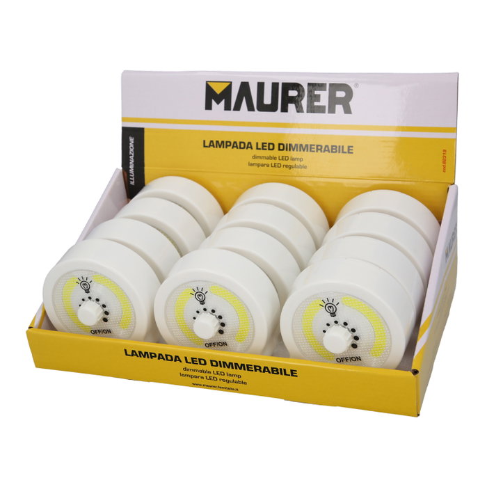 MAURER Lampe torche LED réglable avec aimant et crochet, 220 lumens