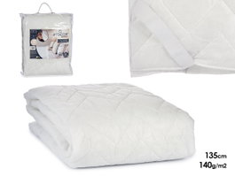 GIFTDECOR Protège-matelas TNT avec gomme blanc 135cm