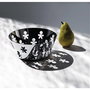 Alessi AKK04 Cestier pour pain en acier inoxydable 18/10 - Cesto Girotondo perforé avec formes de personnages - Diamètre 20,5 cm