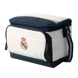 SAFTA Sac isotherme porte-aliments officiel Real Madrid, isolation SuperFoam, revêtement Thermaflect, avec sangle ajustable