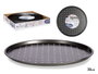 Kinvara Bandeja de four pour pizza en acier carbone antiadhésive 32.8 x 32.8 x 1.5 cm gris (Set de 24)
