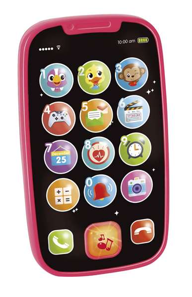 Creaciones Lloris Mi Primer Smartphone - Jouet téléphone éducatif premier âge 14 cm avec écran en polyester pour enfants dès 3 ans Creaciones Lloris Mi Primer Smartphone - Jouet téléphone éducatif premier âge 14 cm avec écran en polyester pour enfants dès 3 ans