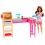 Barbie - Muñeca Teresa Morena Cocinera avec cuisinette et accessoires - Jouet Recipe for Friendship Mattel Jct06