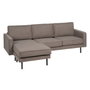 BigBuy Home Canapé chaise longue Taupe 235 x 155 x 87 cm