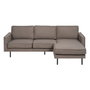 BigBuy Home Canapé chaise longue Taupe 235 x 155 x 87 cm