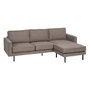 BigBuy Home Canapé chaise longue Taupe 235 x 155 x 87 cm
