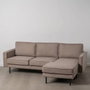 BigBuy Home Canapé chaise longue Taupe 235 x 155 x 87 cm