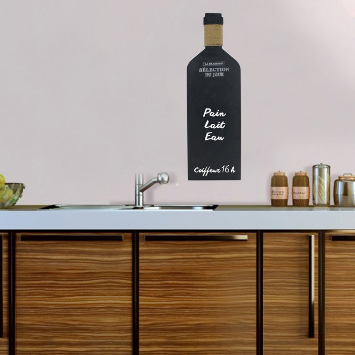 Totally Addict Ardoise en forme de bouteille BISTROT