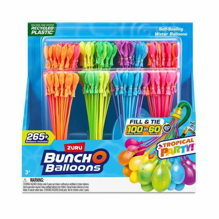 Zuru Bunch O Balloons Tropical Party - 265 ballons à eau avec fermeture automatique