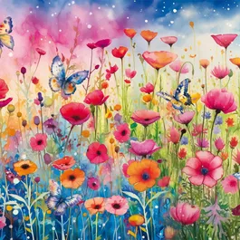 Schmidt Spiele Puzzle 1000 Pièces Prairie de Coquelicots - Paysage Détaillé - Dès 12 Ans