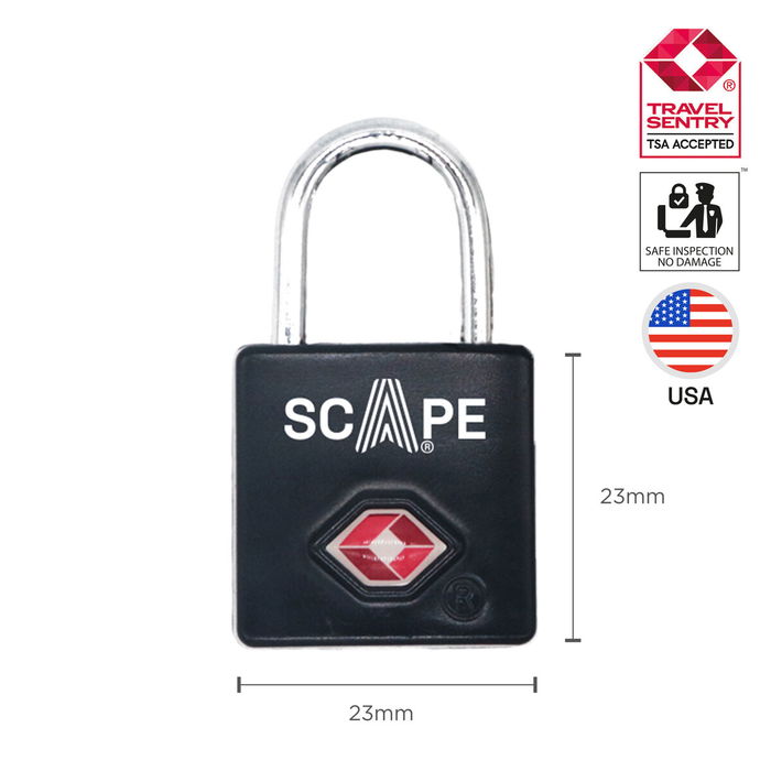 Verrouillage des clés Scape Travel TSA-K02 Métal Rectangulaire