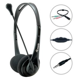 Equip Life Noir avec Micro Flexible et Jack 3,5 mm
