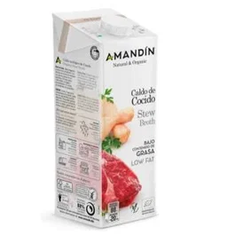 Amandin Caldo De Cocido Bio 1L Lot de 6 unités - Bouillon de pot-au-feu biologique sans gluten