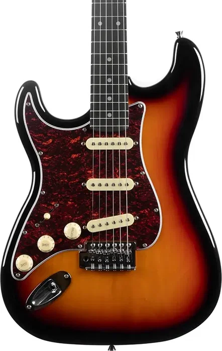 EKO Guitare Électrique Starter ST300 Type Strat Sunburst pour Gauchers - Zurdos