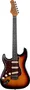 EKO Guitare Électrique Starter ST300 Type Strat Sunburst pour Gauchers - Zurdos