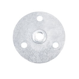 Q&Q Plaque métal Red D46 avec filetage M10 zinguée pour pied de meuble