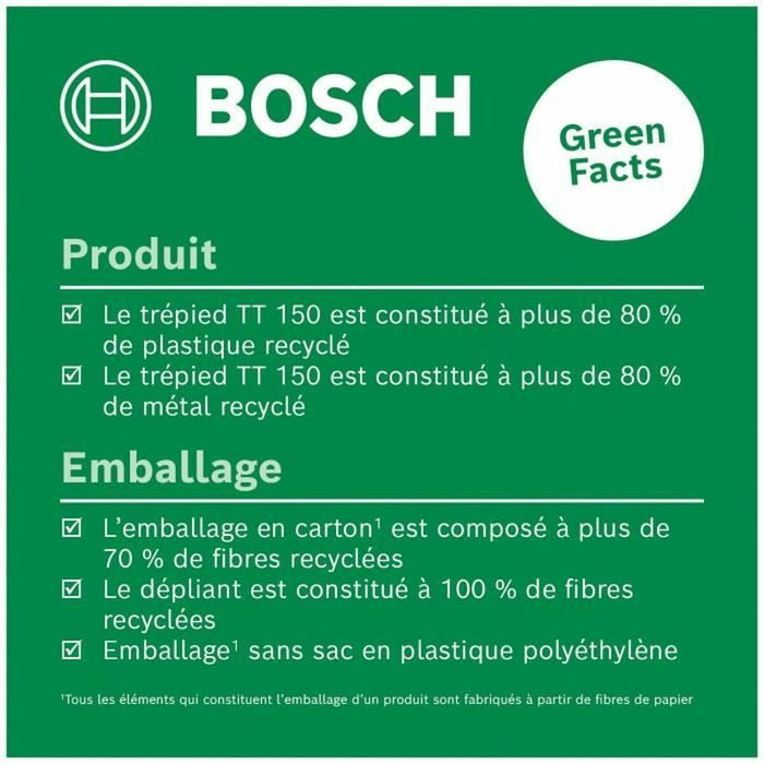 Bosch TT 150 Trépied Mobile