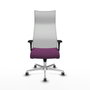 Piqueras Y Crespo Sillón Albacete, mécanisme Sincro, Morado/Blanco