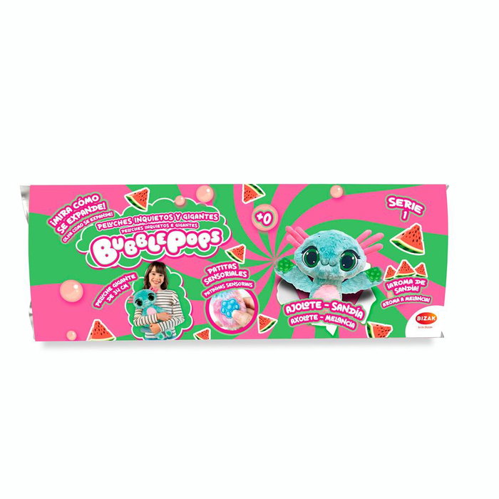 Bizak Bubble Pops Peluche Expansible 1 Unité Aléatoire avec Parfum Magique et Pattes Sensorielles