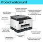 HP OfficeJet Pro 9130b - Imprimante tout-en-un couleur sans fil, WiFi, AirPrint, impression recto verso, écran tactile, ADF, fax
