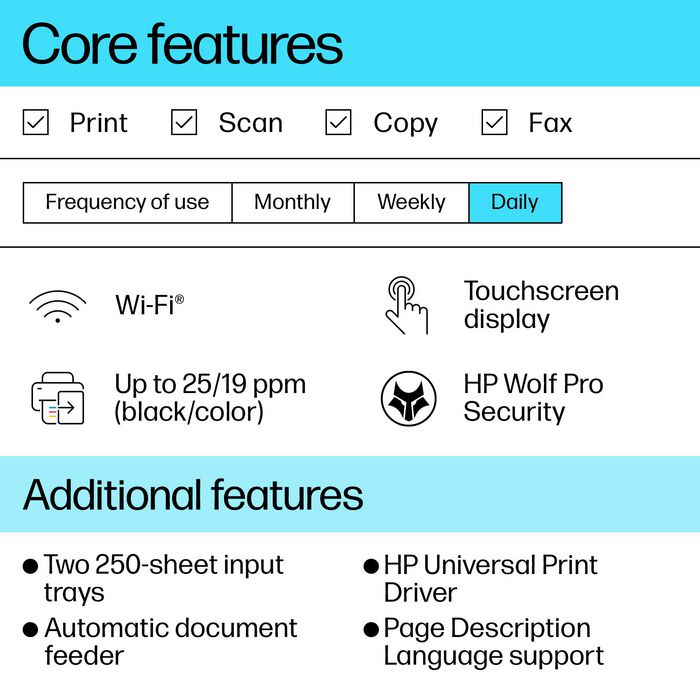 HP OfficeJet Pro 9130b - Imprimante tout-en-un couleur sans fil, WiFi, AirPrint, impression recto verso, écran tactile, ADF, fax