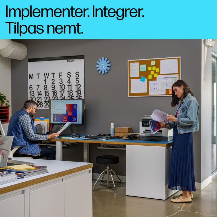HP OfficeJet Pro 9130b - Imprimante tout-en-un couleur sans fil, WiFi, AirPrint, impression recto verso, écran tactile, ADF, fax