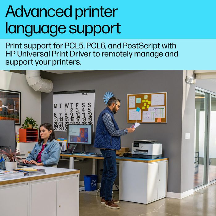 HP OfficeJet Pro 9130b - Imprimante tout-en-un couleur sans fil, WiFi, AirPrint, impression recto verso, écran tactile, ADF, fax