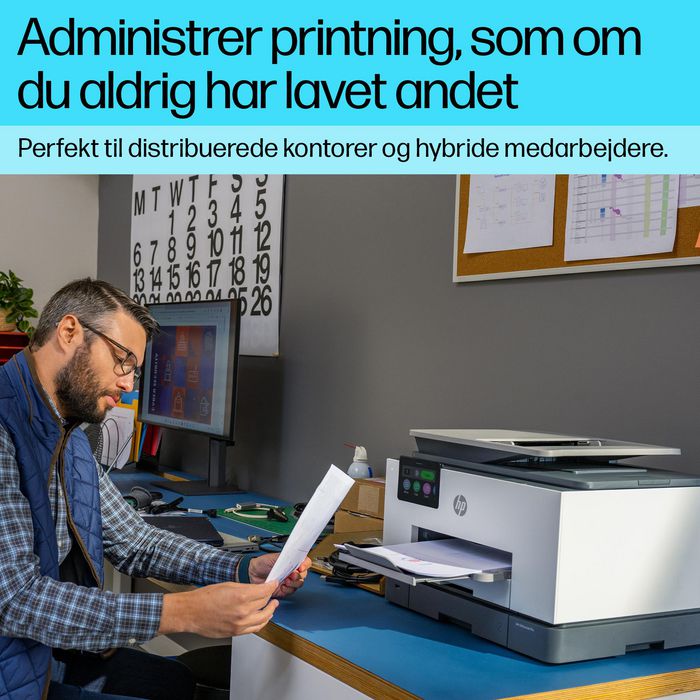 HP OfficeJet Pro 9130b - Imprimante tout-en-un couleur sans fil, WiFi, AirPrint, impression recto verso, écran tactile, ADF, fax