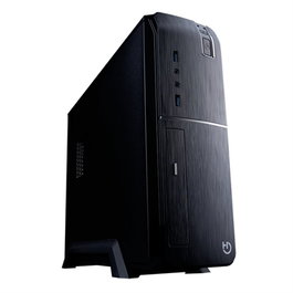 Hiditec CHA010020 Boîtier PC Micro ATX/ITX Slim SLM20 PRO USB 3.0 Aluminium brossé