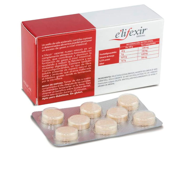 E'Lifexir SALUD Vientre Plano Hinojo Comprimés pour Aide Digestive et Réduction des Gaz - 32 Unités