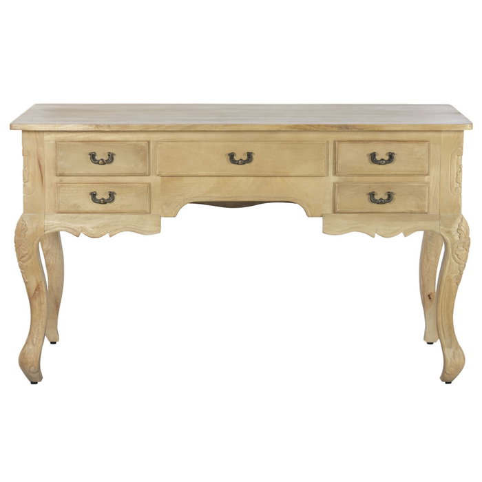Home ESPRIT Bureau Blanc Naturel Bois