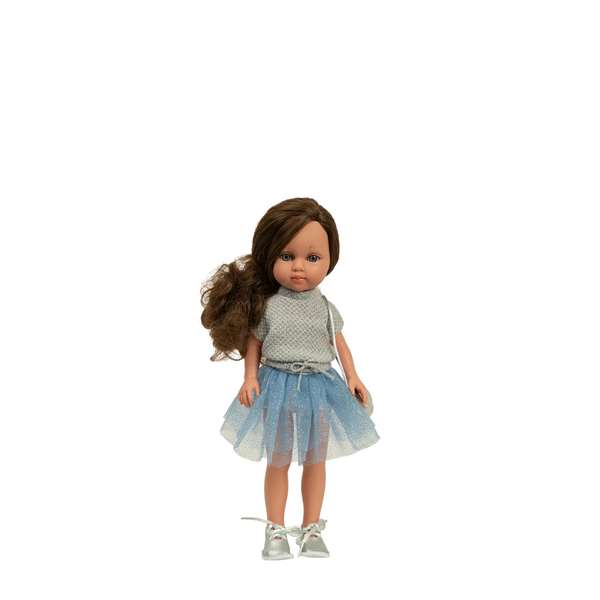 Muñecas Arias - Poupée Elegance 36 cm Chic Kids Carlota avec cheveux, corps en vinyle, pour enfants à partir de 3 ans Muñecas Arias - Poupée Elegance 36 cm Chic Kids Carlota avec cheveux, corps en vinyle, pour enfants à partir de 3 ans