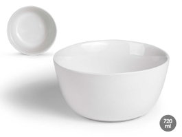 VESSIA Bol en porcelaine blanche ronde 720ml