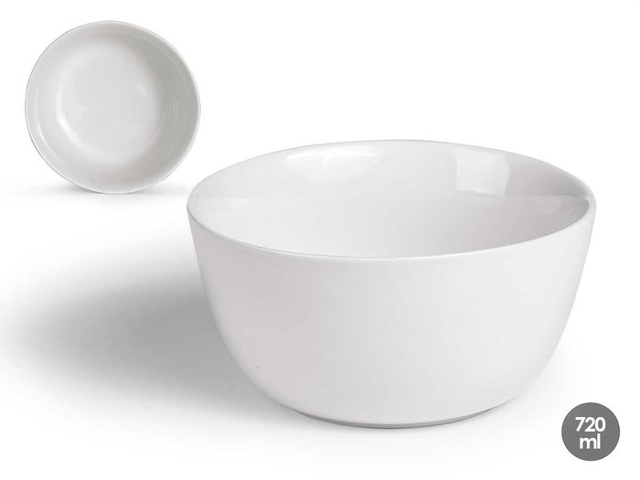 Vessia Bol en porcelaine blanc rond 720 ml 15 x 7.5 x 15 cm (Set de 36) Vessia Bol en porcelaine blanc rond 720 ml 15 x 7.5 x 15 cm (Set de 36)