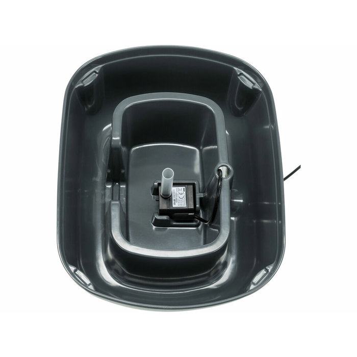 Fontaine pour Animaux de Compagnie Trixie Polygon Blanc Gris Silicone Mélamine 2,5 L 28 x 11 x 22 cm