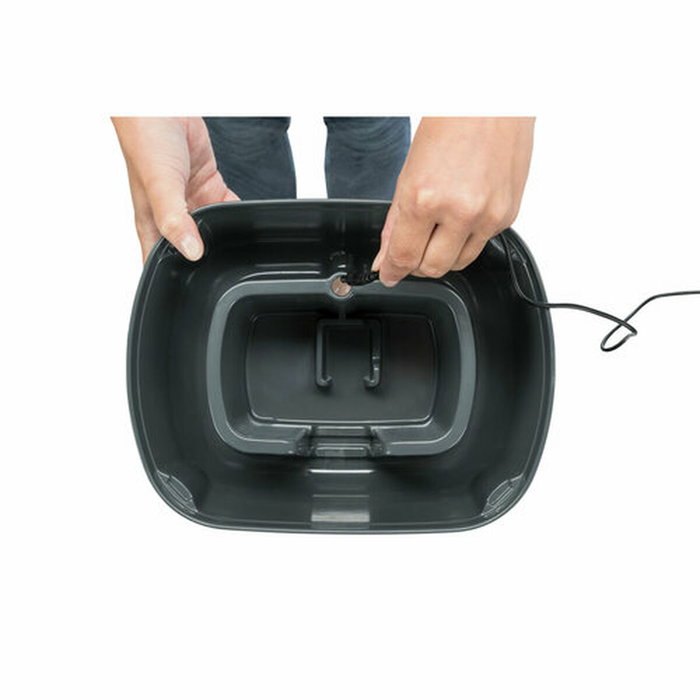 Fontaine pour Animaux de Compagnie Trixie Polygon Blanc Gris Silicone Mélamine 2,5 L 28 x 11 x 22 cm