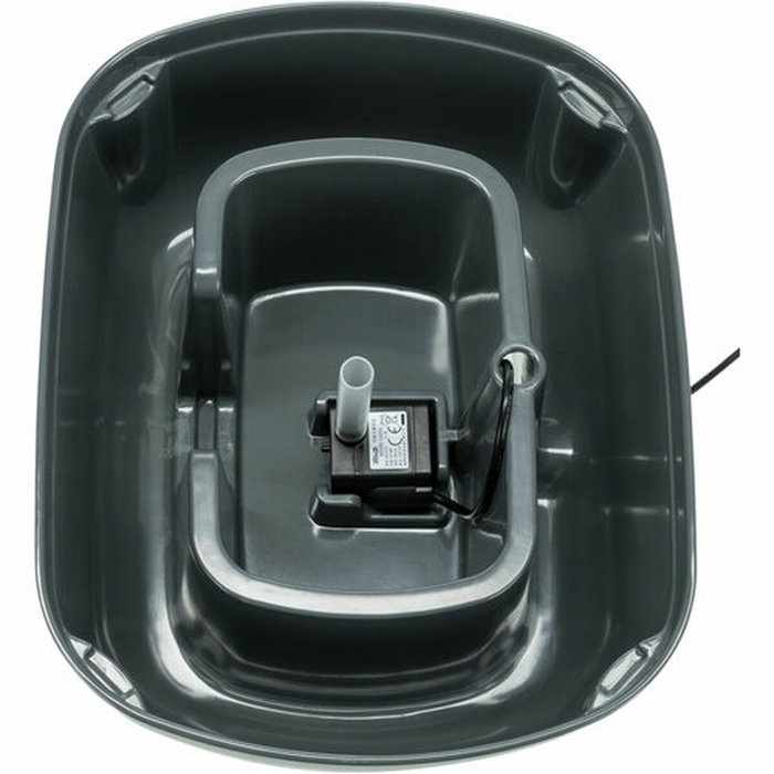 Fontaine pour Animaux de Compagnie Trixie Polygon Blanc Gris Silicone Mélamine 2,5 L 28 x 11 x 22 cm