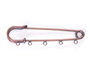 Innspiro Aguja broche métallique 5 anneaux cuivre vieilli 75,0x15,3mm - Lot de 2