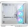 MSI MAG PANO M100R PZ - Boîtier PC Gamer Blanc avec Écran Panoramique 270°, Carte Mère à Connexion Arrière et Ventilateur à Lame Inversée