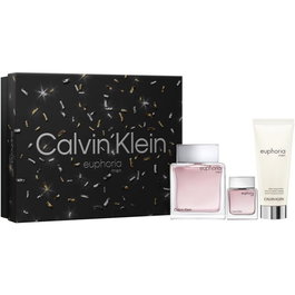 Calvin Klein Euphoria Coffret Homme - Eau de Toilette 100 ml + Eau de Toilette Miniature 15 ml + After-Shave Baume 100 ml - Parfumerie