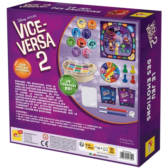 Lisciani Giochi Vice-Versa 2 Le Jeu des Émotions - Jeu de société avec défis interactifs Lisciani Giochi Vice-Versa 2 Le Jeu des Émotions - Jeu de société avec défis interactifs