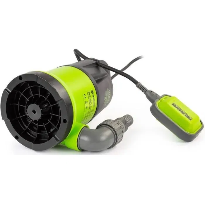 Fieldmann Pompe à eau propre submersible FVC 2001-EC 250W, débit 5000 l/h, hauteur manométrique 6 m, câble 10 m, interrupteur à flotteur