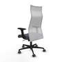 Piqueras y Crespo Chaise de Bureau Albacete Gris foncé et Blanc