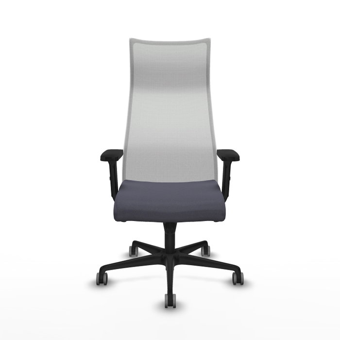 Piqueras y Crespo Chaise de Bureau Albacete Gris foncé et Blanc