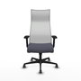 Piqueras y Crespo Chaise de Bureau Albacete Gris foncé et Blanc