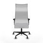 Piqueras y Crespo Chaise de Bureau Albacete Gris foncé et Blanc