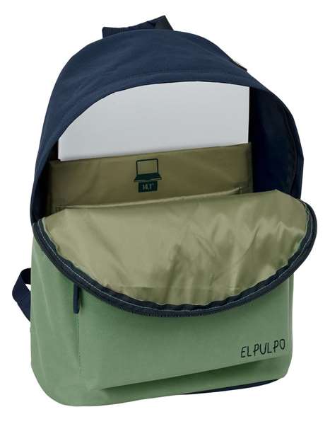 Safta Sac à dos pour ordinateur portable 14,1 pouces El Pulpo Vert