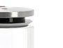 Vivalto Bocal rond en borosilicate 1,1 L avec couvercle en acier 10 x 16 x 10 cm (Set de 12)